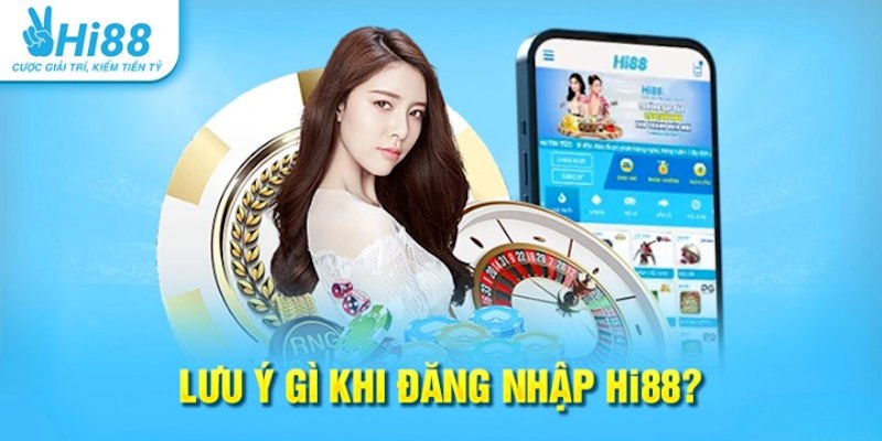 Những điều cần lưu ý khi tiến hành đăng nhập Hi88